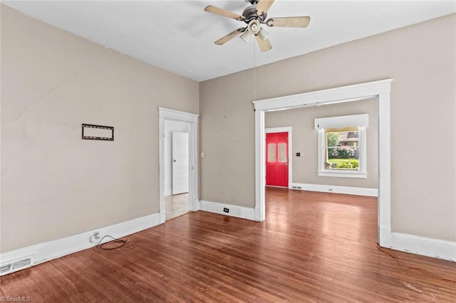 524 Horah St, Salisbury, NC 28144 - unfurnished room featuring wood finished floors and ceiling fan