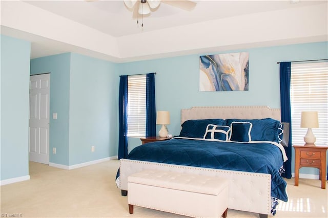 3029 Zacharys Keep Ct, Winston-Salem, NC 27103 - bedroom featuring carpet flooring and ceiling fan