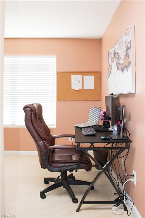 3029 Zacharys Keep Ct, Winston-Salem, NC 27103 - carpeted home office featuring baseboards