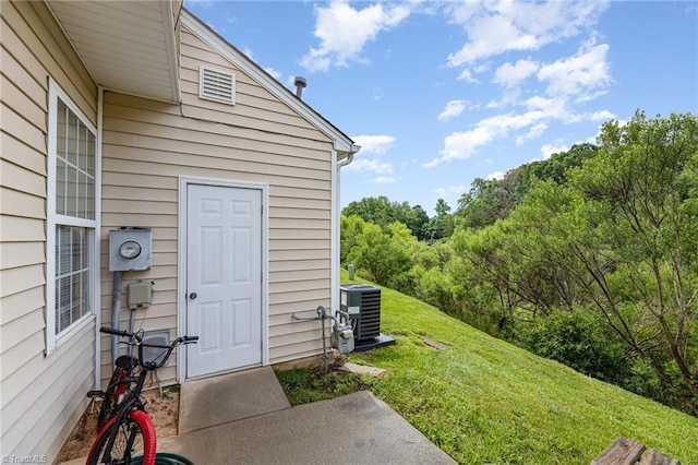 3902 Elizabeth Glen Way, Jamestown, NC 27282 - view of green lawn with cooling unit