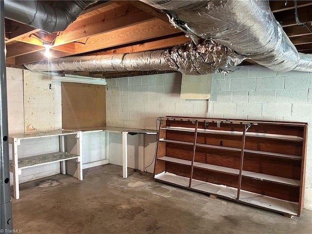 437 Charles Dr, Winston-Salem, NC 27107 - view of unfinished below grade area