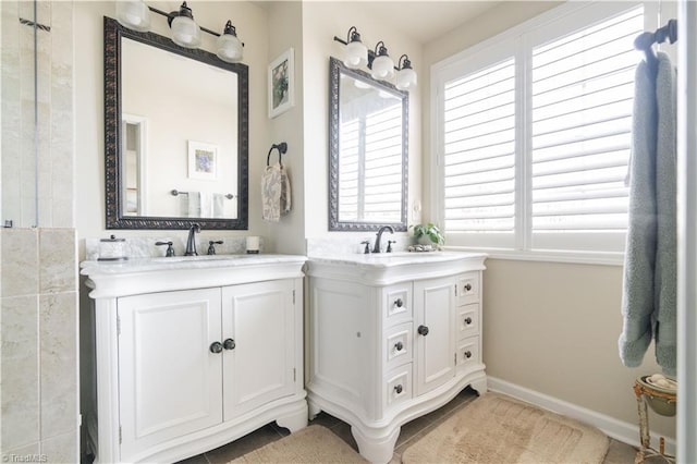 bathroom with vanity