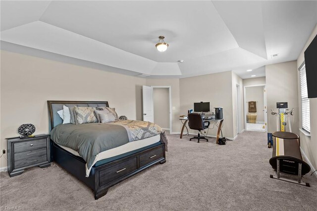 1318 Reading Ct, Burlington, NC 27217 - carpeted bedroom with a raised ceiling and baseboards