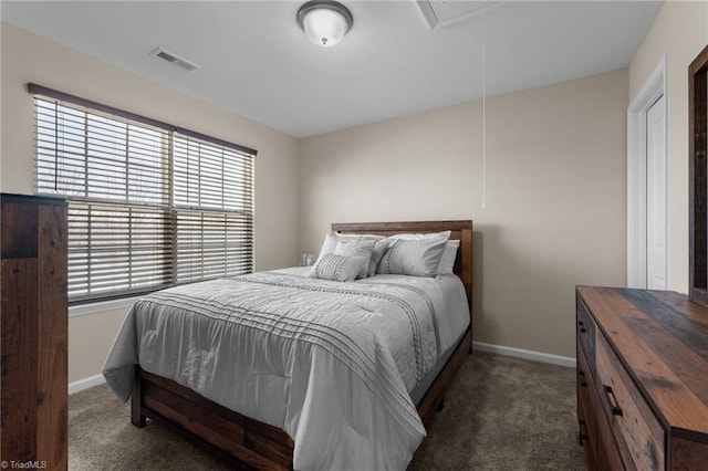 1318 Reading Ct, Burlington, NC 27217 - carpeted bedroom with attic access, visible vents, and baseboards