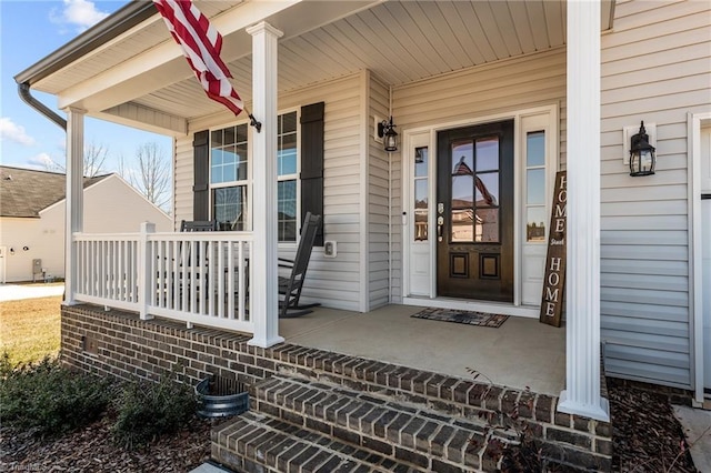 1318 Reading Ct, Burlington, NC 27217 - doorway to property featuring a porch