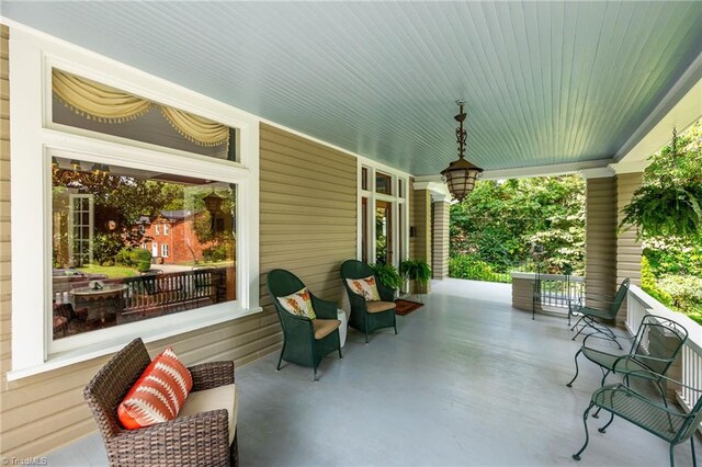 view of patio / terrace featuring a porch