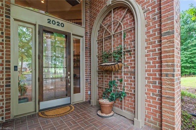 2020 La Dora Dr, High Point, NC 27265 - entrance to property featuring brick siding