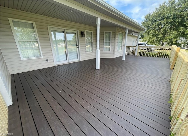 view of wooden terrace