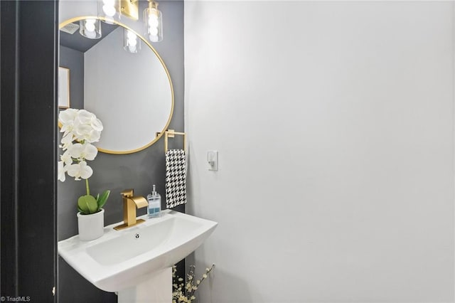 bathroom with a sink