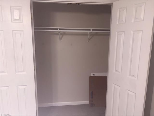 view of closet