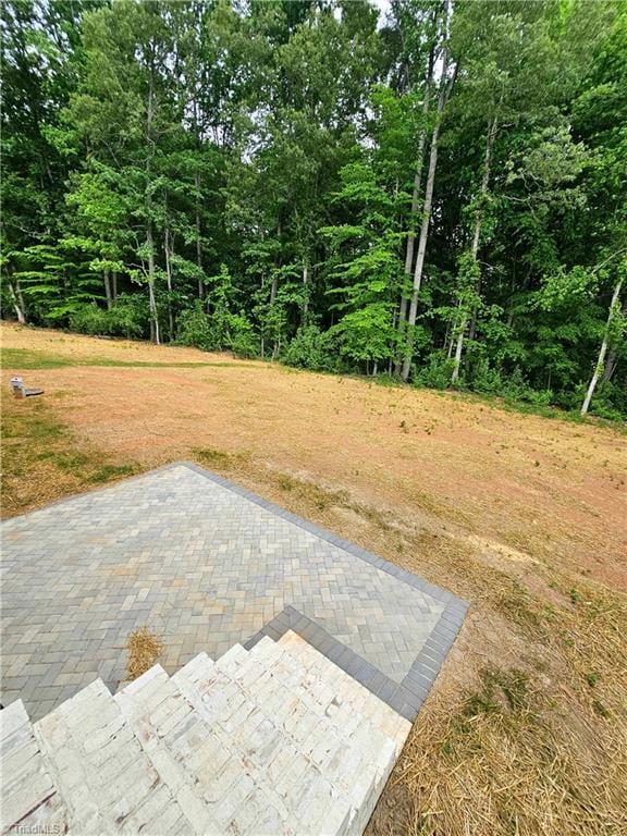 7020 Marseilles Ct, Summerfield, NC 27358 - view of grassy yard with a patio