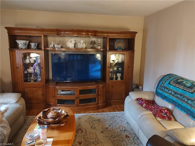 345 Anderson Rd, Eden, NC 27288 - living area featuring wood finished floors