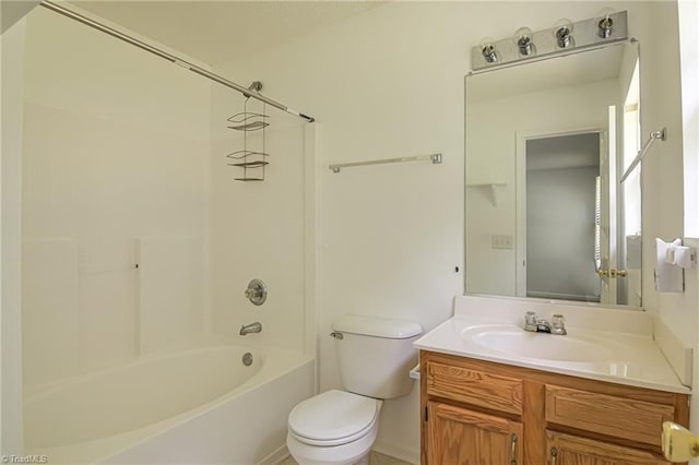 261 Williamsgate Ct, Winston-Salem, NC 27107 - full bathroom featuring toilet, vanity, and shower / bath combination