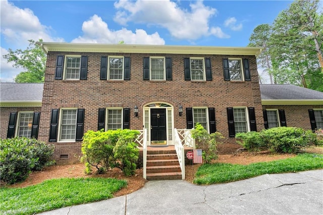 5101 Millstaff Dr, Oak Ridge, NC 27310 - colonial inspired home with brick siding and crawl space