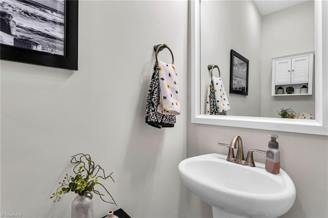 bathroom with a sink