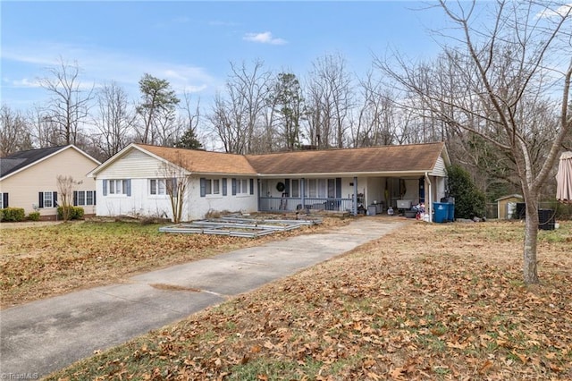 view of ranch-style house