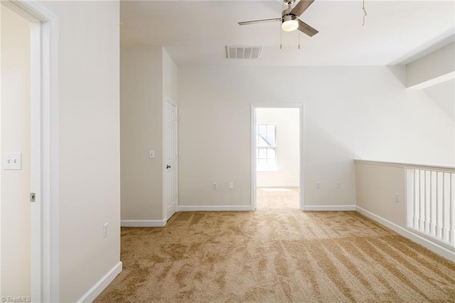 3820 Wayfarer Dr, Greensboro, NC 27410 - carpeted empty room with a ceiling fan and baseboards