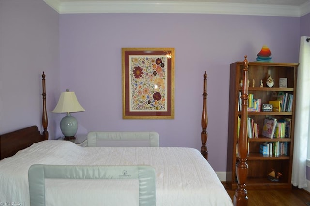 198 Savannah Ln, Mount Airy, NC 27030 - bedroom featuring wood finished floors and ornamental molding