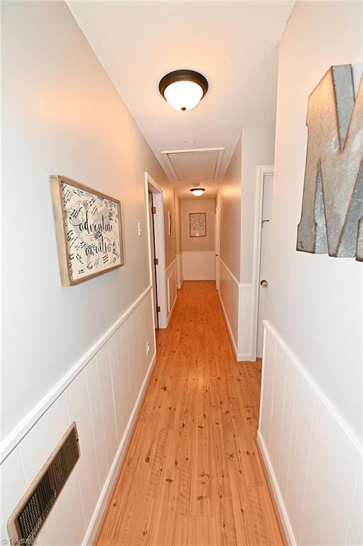 hallway featuring light hardwood / wood-style floors