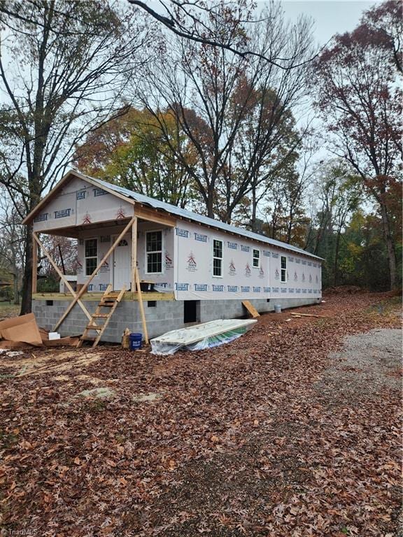 view of rear view of property