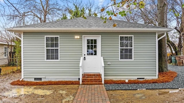 view of front of home