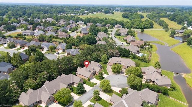2012 Muirfield Ct, Elon, NC 27244 - aerial view of residential area featuring a nearby body of water