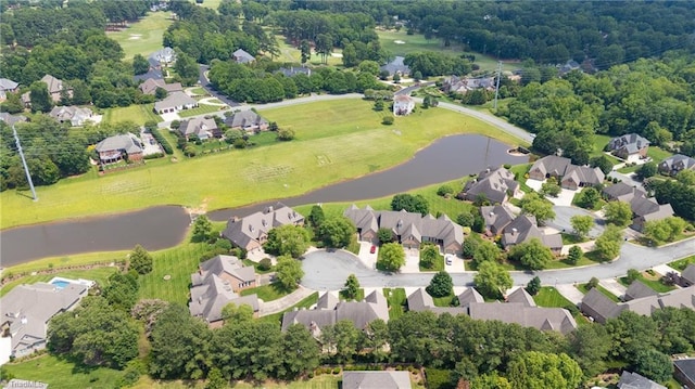2012 Muirfield Ct, Elon, NC 27244 - aerial perspective of suburban area with a nearby body of water