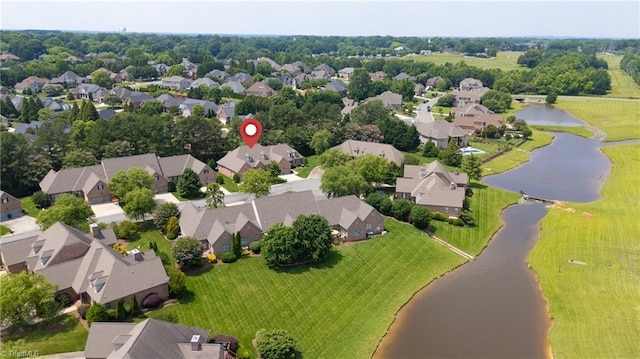 2012 Muirfield Ct, Elon, NC 27244 - aerial view of residential area featuring a nearby body of water