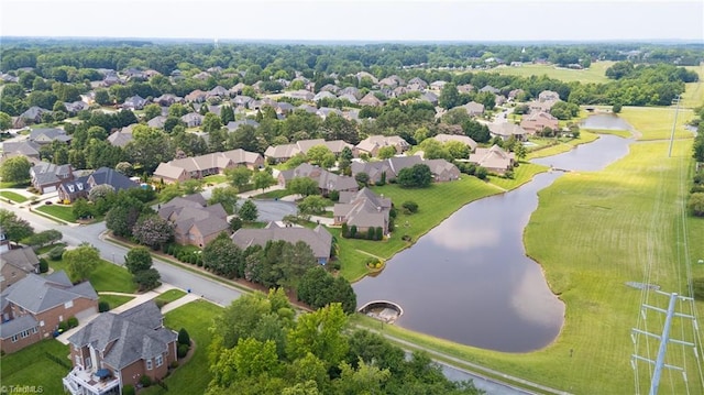 2012 Muirfield Ct, Elon, NC 27244 - aerial view of residential area featuring a large body of water