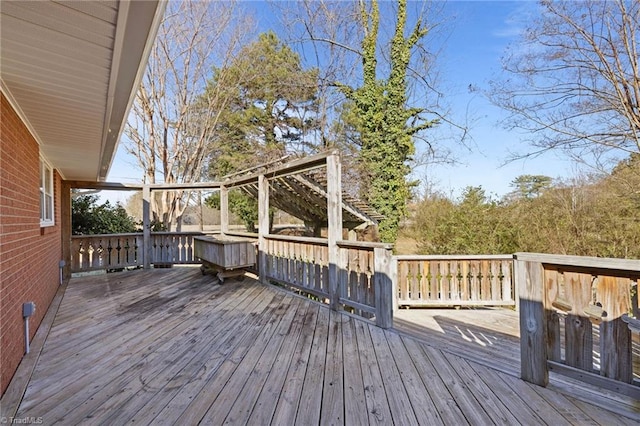 view of wooden terrace