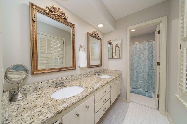 bathroom featuring vanity