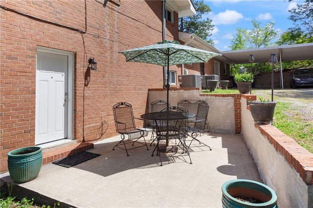view of patio / terrace featuring outdoor dining area
