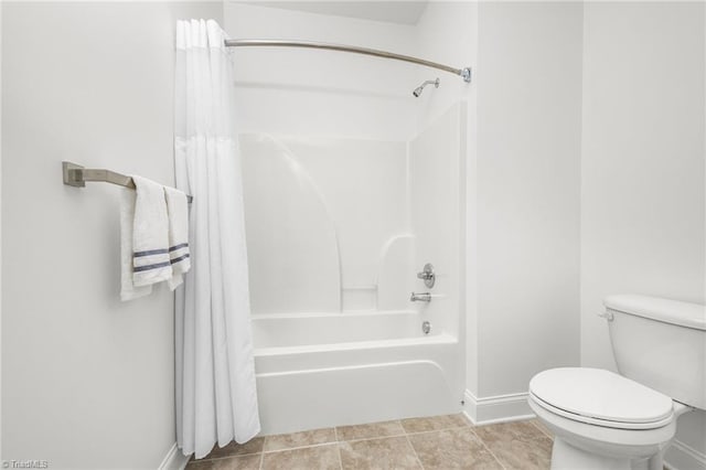 6924 Langdon Village Ct, Clemmons, NC 27012 - bathroom with shower / bath combo and tile patterned flooring