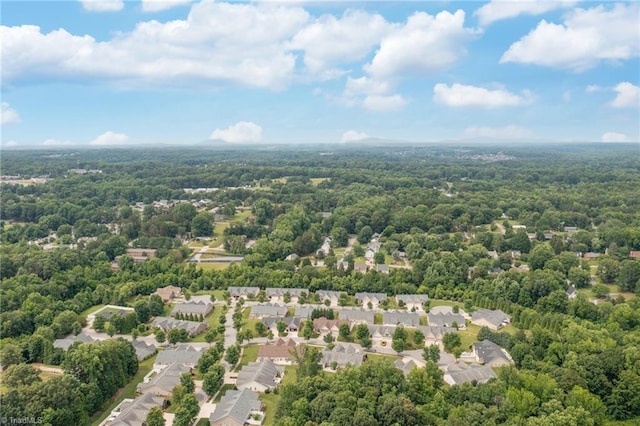 6924 Langdon Village Ct, Clemmons, NC 27012 - aerial perspective of suburban area featuring a heavily wooded area