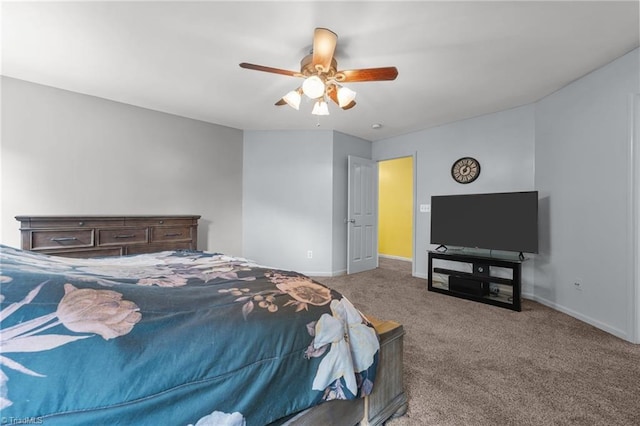 119 Tadworth Ct, Mebane, NC 27302 - carpeted bedroom with baseboards and ceiling fan