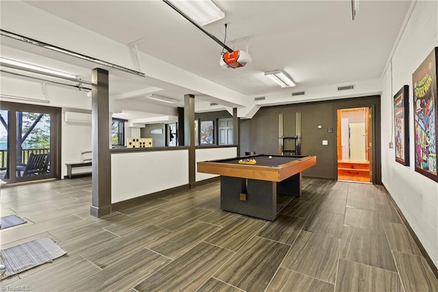 324 Sugar View Trl, Banner Elk, NC 28604 - recreation room featuring a wall unit AC, billiards, and wood finish floors