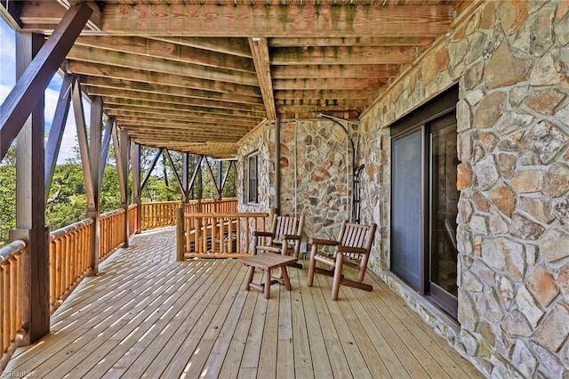 324 Sugar View Trl, Banner Elk, NC 28604 - view of wooden deck