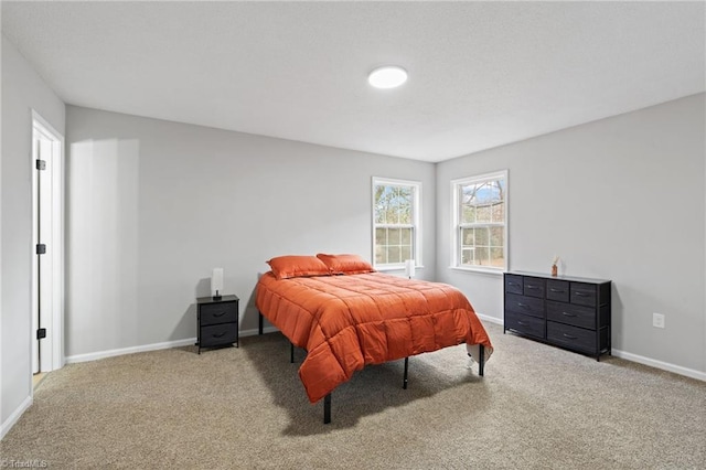 bedroom featuring carpet flooring