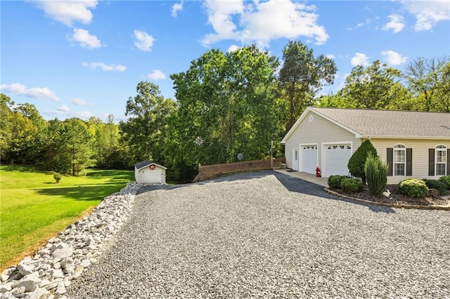 view of property exterior featuring a yard