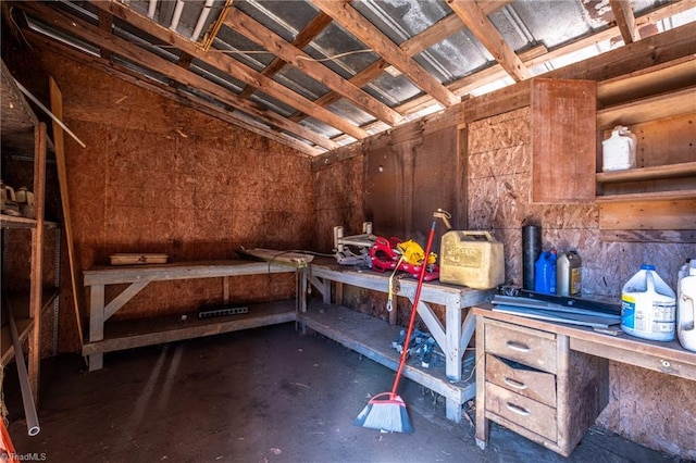 view of storage room