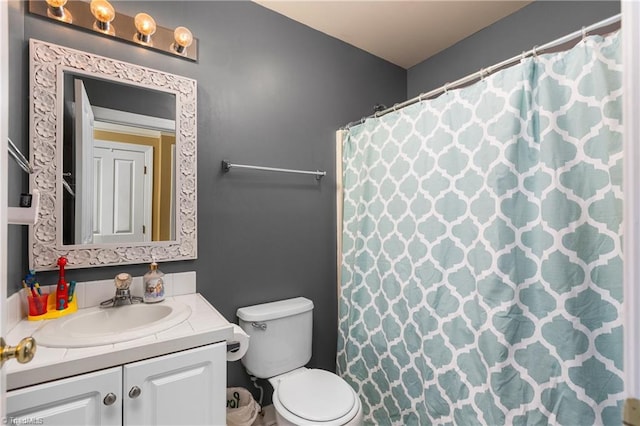 137 Bradford Place Ln, Lewisville, NC 27023 - bathroom featuring vanity and a shower with shower curtain