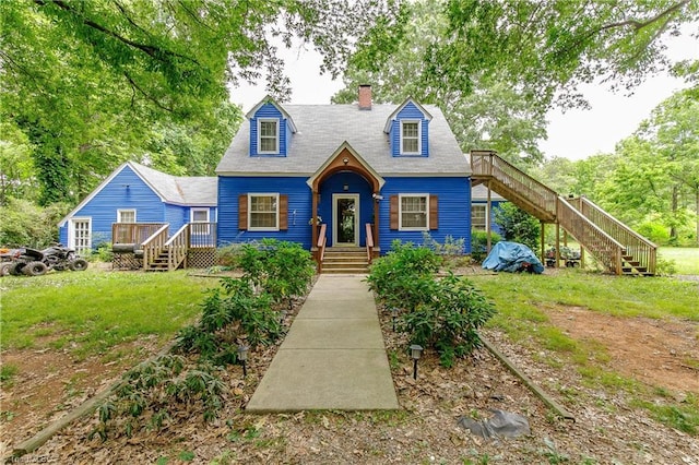 view of cape cod home