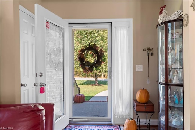 entryway featuring plenty of natural light