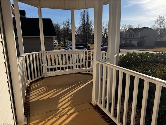 balcony with a porch