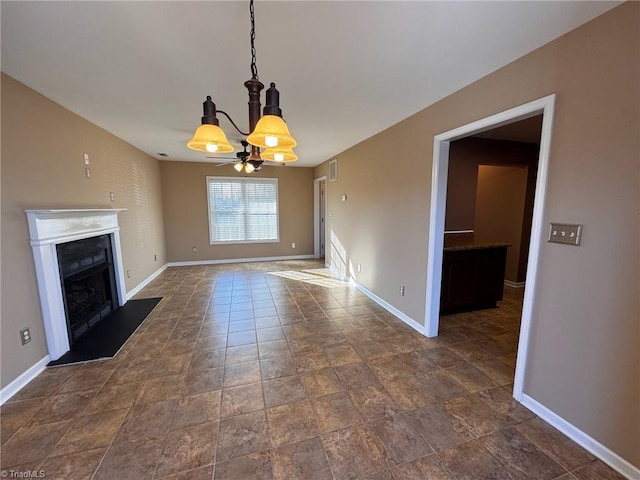 view of unfurnished living room