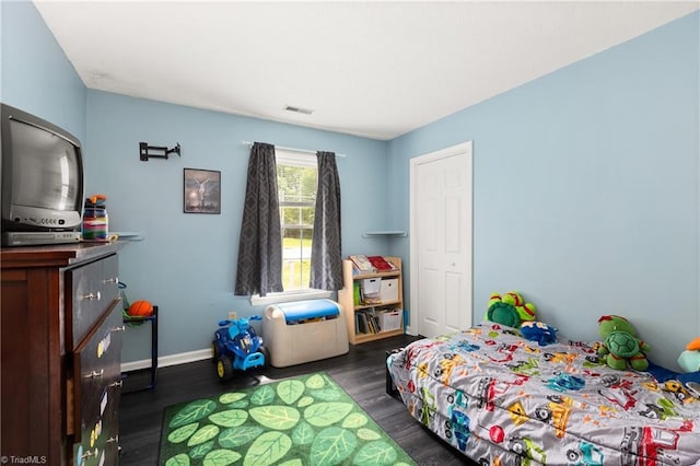 1118 Still Meadows Ln, King, NC 27021 - bedroom featuring dark wood-style floors and baseboards