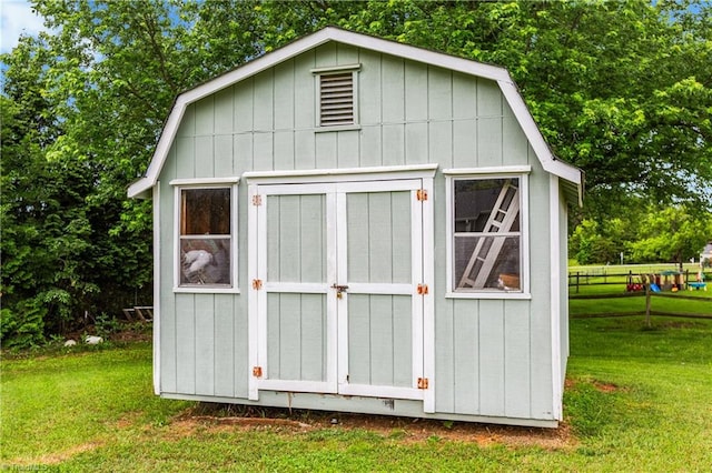 1118 Still Meadows Ln, King, NC 27021 - view of shed featuring view of scattered trees
