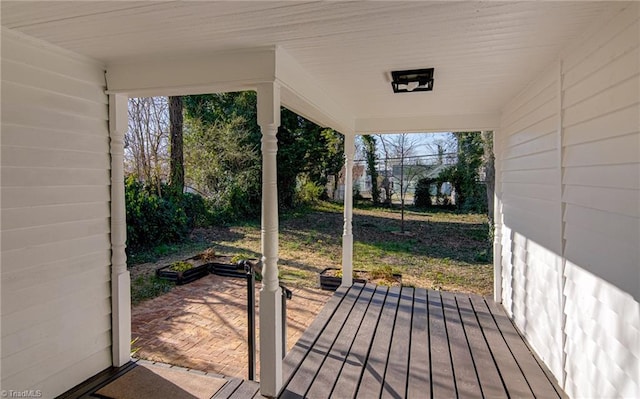 view of wooden terrace