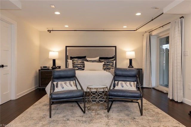 4166 Lytchfield Ct, Winston-Salem, NC 27104 - bedroom with wood finished floors, recessed lighting, and baseboards