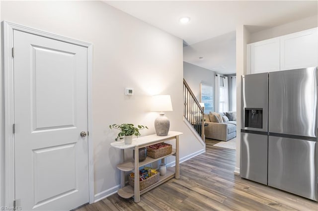 1868 Autumn Mist Dr, Winston-Salem, NC 27103 - corridor featuring wood finished floors and stairway